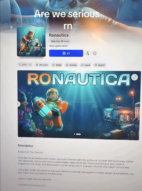 Are We Serious rn Ronautica