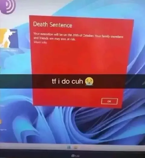 Death Sentence Computer Alert