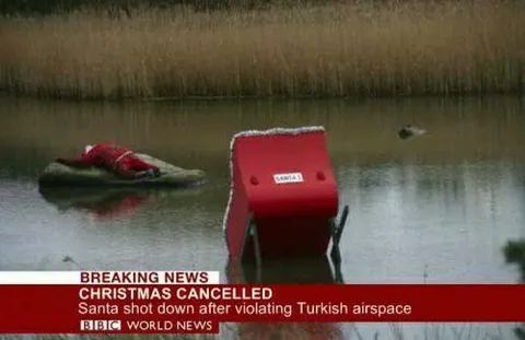Santa Shot Down Breaking News