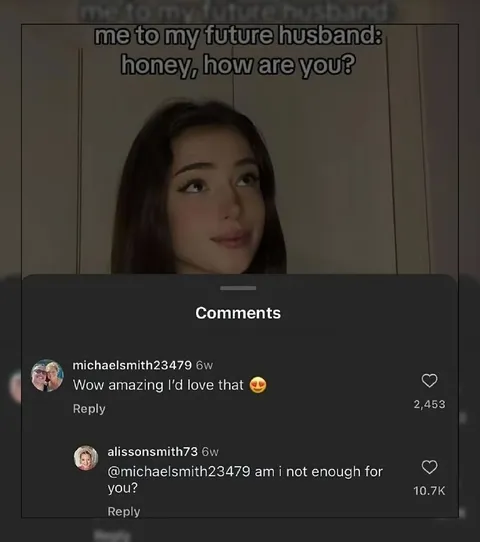 Future Husband Comment Section