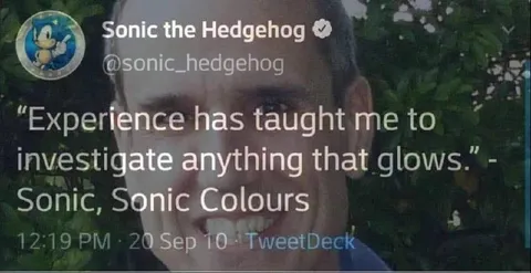 Sonic Investigates Anything That Glows