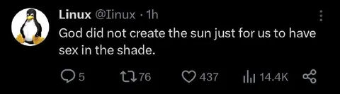 Sunlight Is for Sex