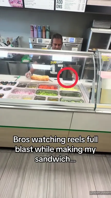 Subway Worker Makes a Sandwich to Sirens