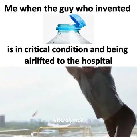 Bottle Cap Inventor Airlifted