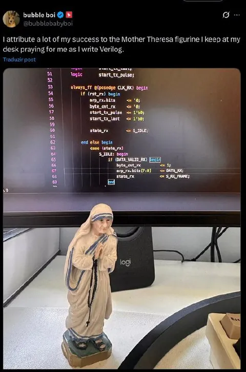 Mother Teresa Debugging Blessing