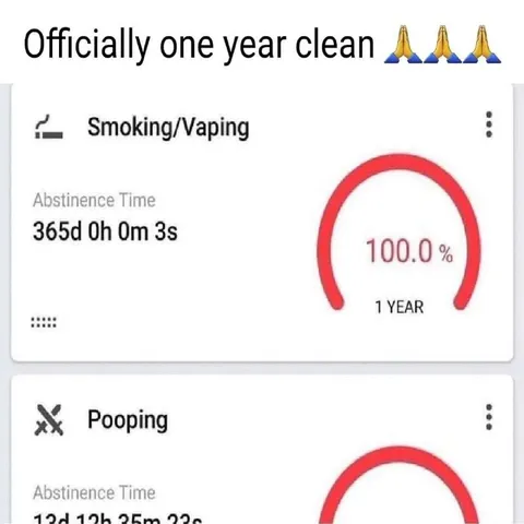 One Year Without Smoking