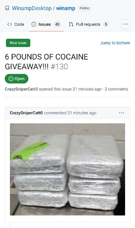 6 Pounds of Cocaine Giveaway