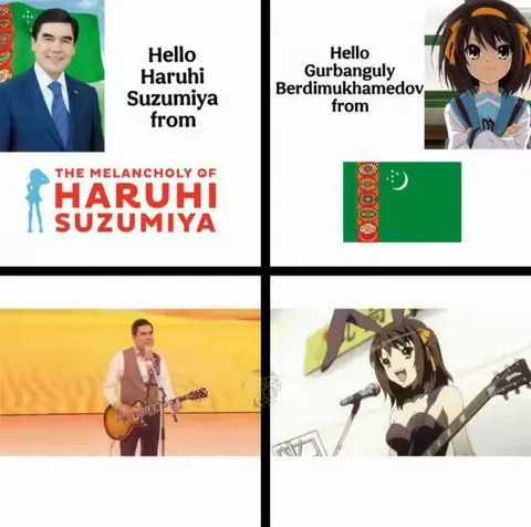 Hello Haruhi from Turkmenistan