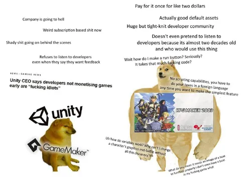 Unity versus RPG Maker 2003