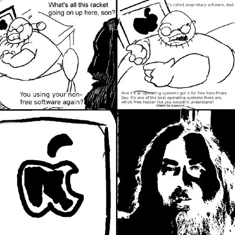 Free Software Dad Argument
