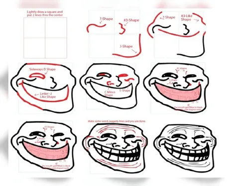 How to Draw a Trollface