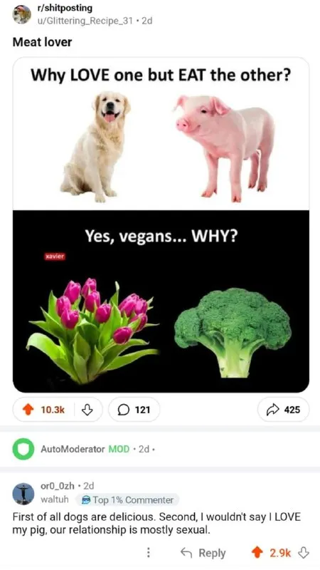 Why Love Dogs but Eat Pigs