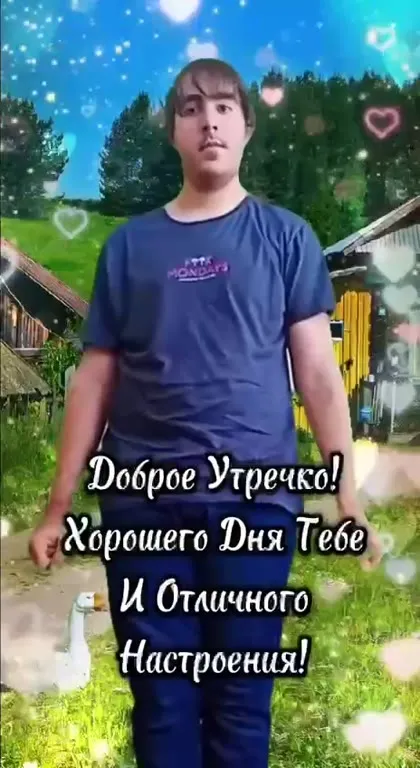 Доброе утро от гуся