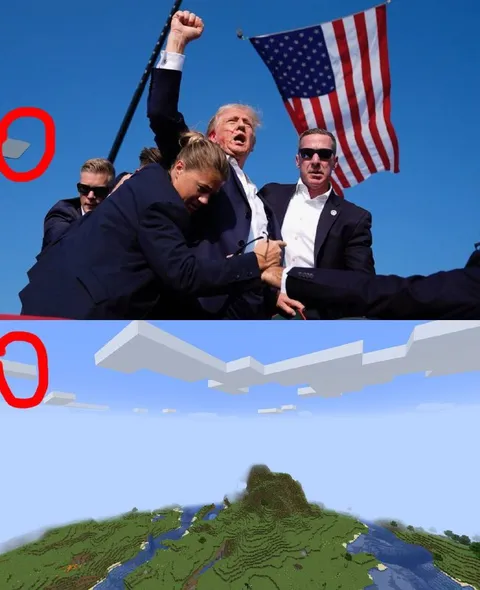 Трамп в мире Minecraft