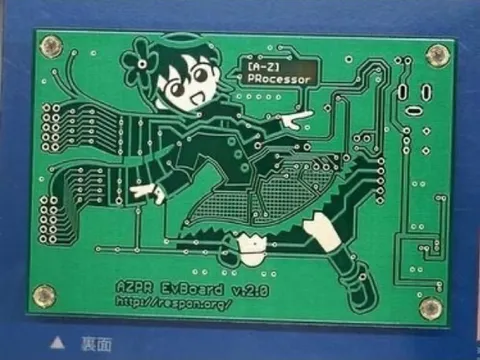 Anime Girl Circuit Board