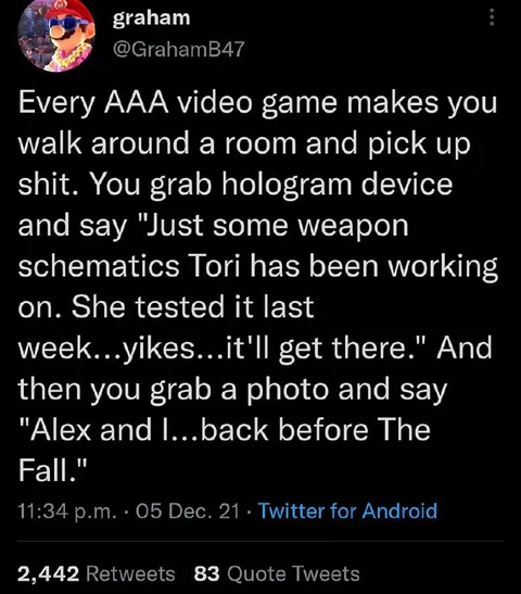 AAA Game Room Loot Monologue