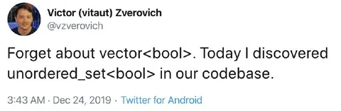 Discovered unordered_set<bool>