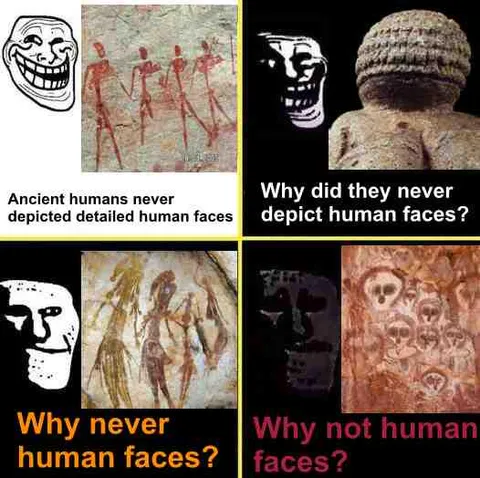 Why No Human Faces?