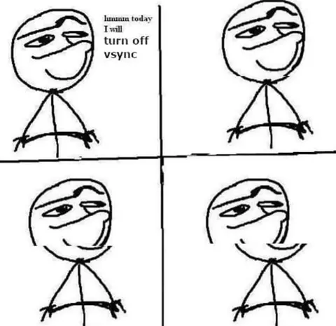 Human Turns Off VSync