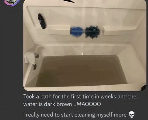 First Bath in Weeks
