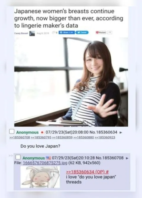 Japanese Women’s Breasts Continue Growth