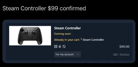 Steam Controller $99 Confirmed