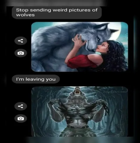 Stop Sending Weird Pictures of Wolves
