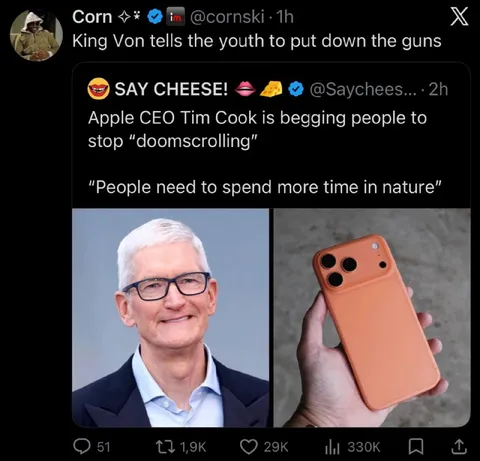 Tim Cook Says Touch Grass