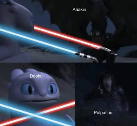 Toothless as Every Star Wars Villain