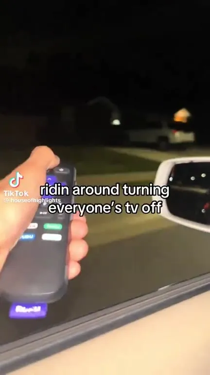 Riding Around Turning TVs Off