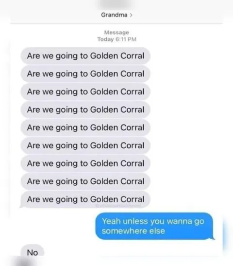 Are We Going to Golden Corral