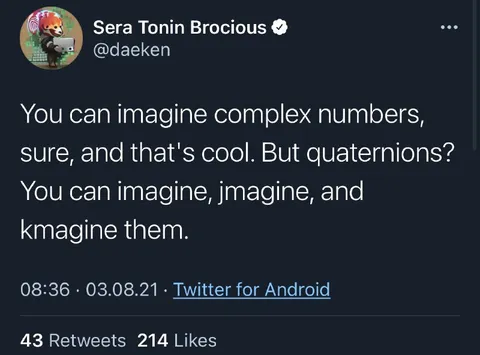 Imagining Quaternions Is Hard
