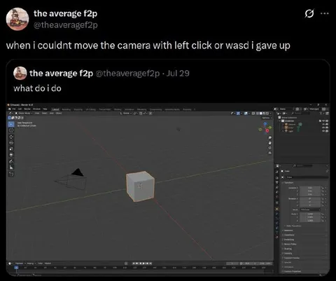 Gave Up in Blender