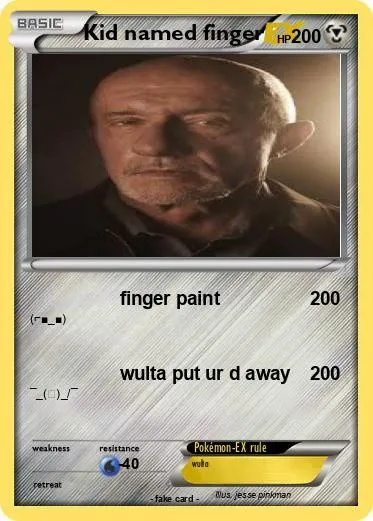 Kid Named Finger Pokémon Card