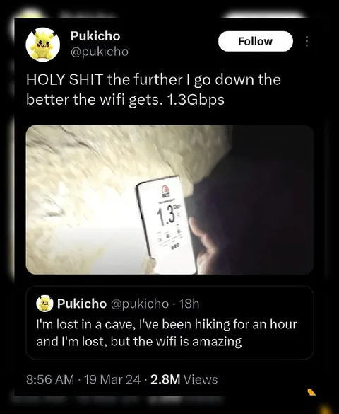 Cave WiFi Gets Better Underground