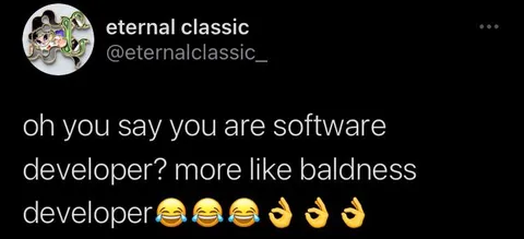 Software Developer Baldness Developer