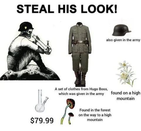 Steal His Look Army Skeleton