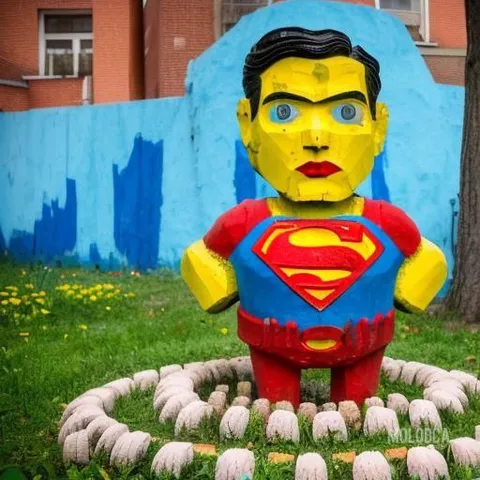 Пластилиновый Супермен во дворе