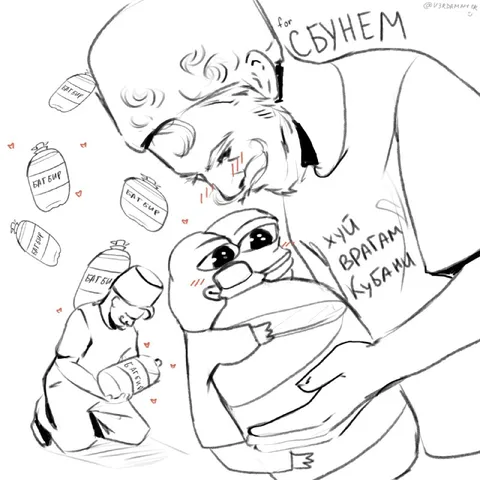 Пепе и собака с Баг Бумом