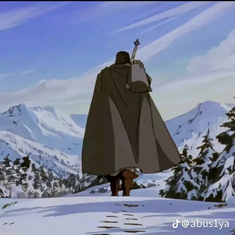 Одинокий путь через снег