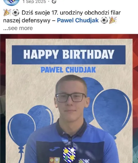 Paweł Chudjak kończy 17 lat