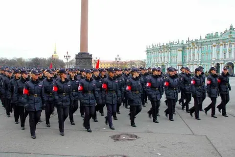 Марш женщин на площади