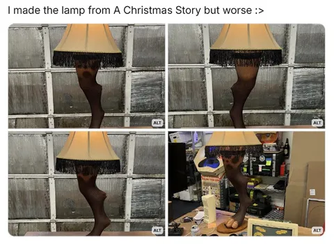 Worse Christmas Story Leg Lamp