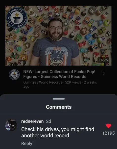 Check His Drives World Record