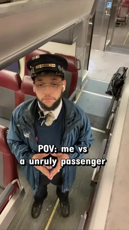 Train Conductor Threatens Passenger