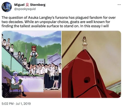 Asuka Langley's Goat Fursona