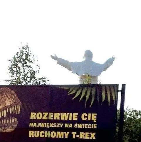 Chrystus kontra ruchomy T-Rex
