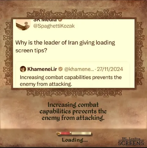Iranian Leader Loading Screen Tips