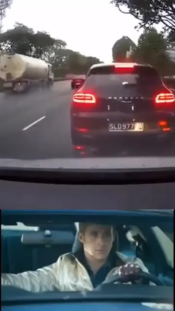 Водитель сохраняет спокойствие