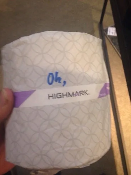 Oh, Highmark Toilet Paper